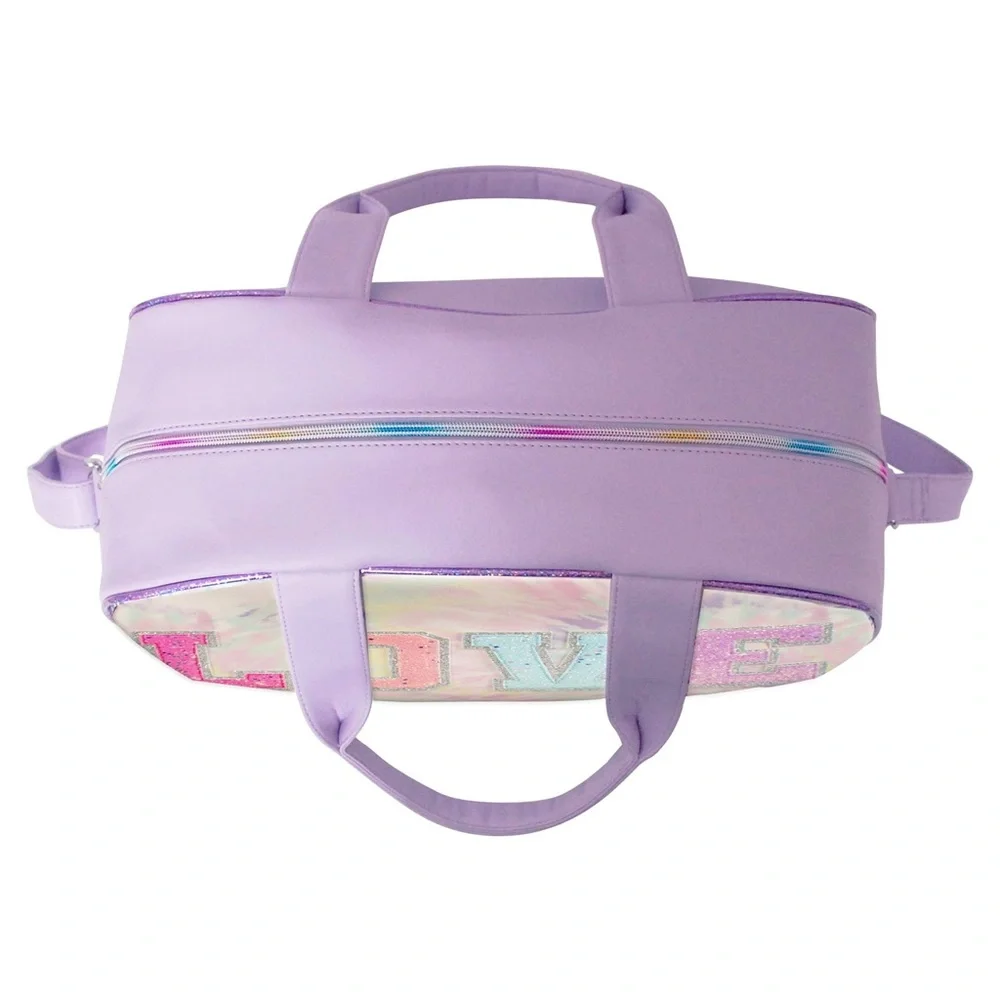 Girl's OMG Accessories Love Tie Dye‎ Duffle Bag - Purple